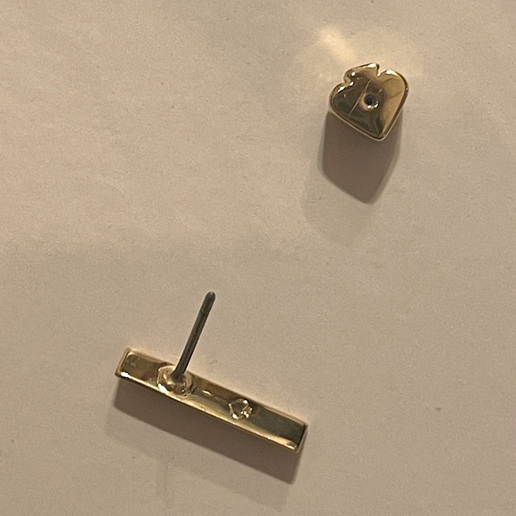 Kate spade mismatched earrings blue stone gold - Picture 5 of 10